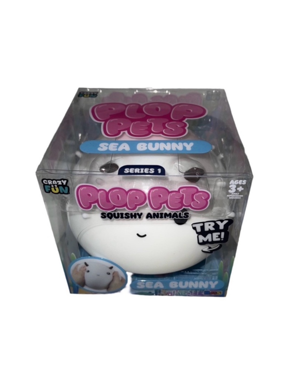 Plop Pets Sea Bunny Squishy Toy - White Viral TikTok